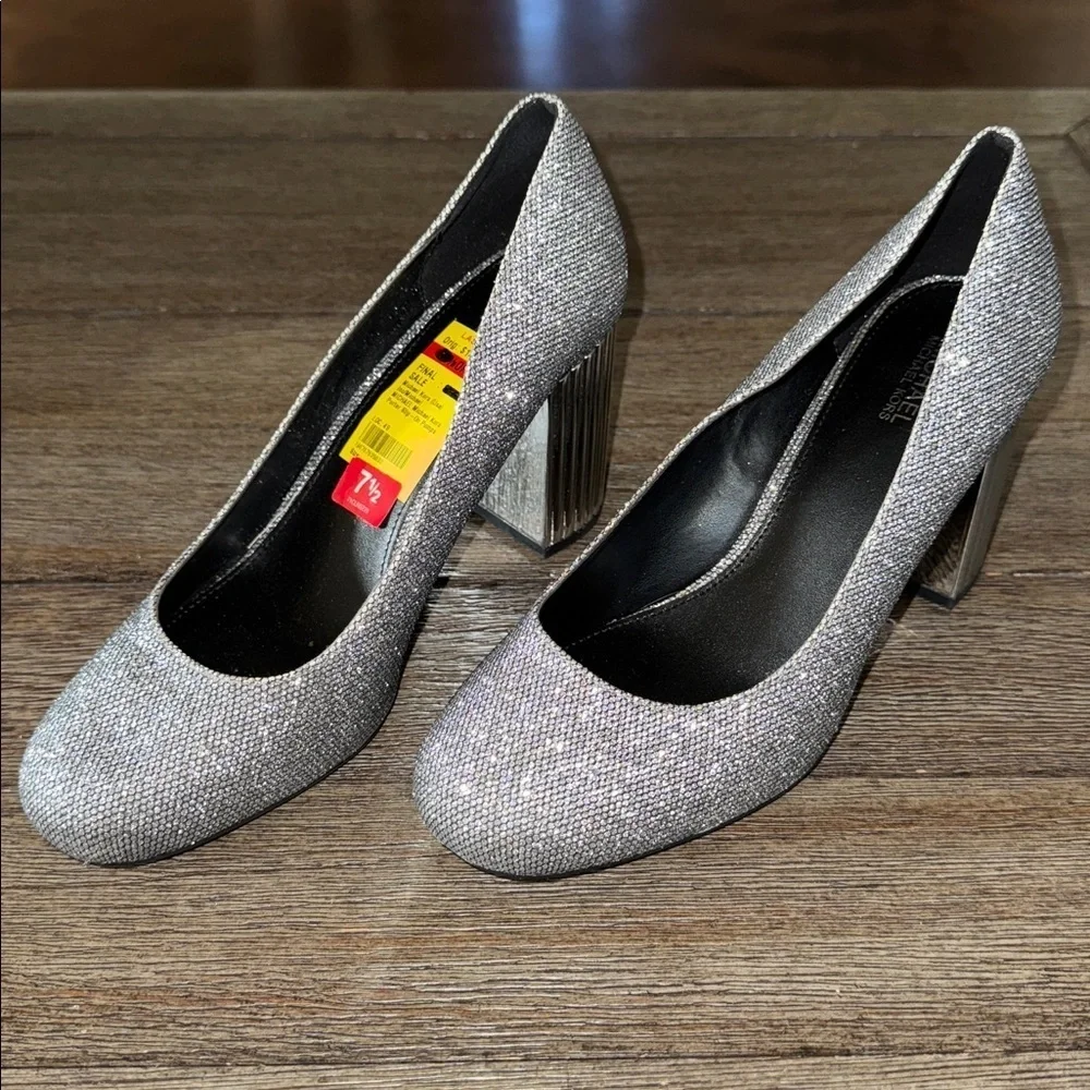 MICHAEL Michael Kors Porter Slip On Pumps Silver